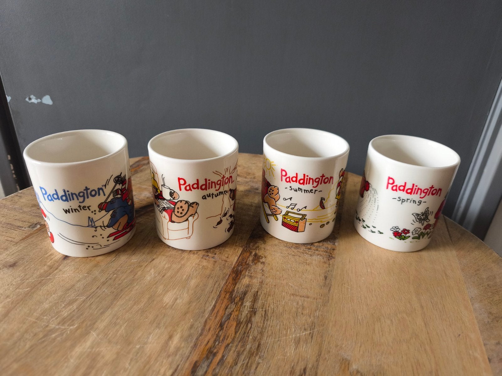 Vintage Paddington beer mokken set - Vier Seizoenen, Huis en Inrichting, Keuken | Servies, Ophalen of Verzenden, Overige stijlen