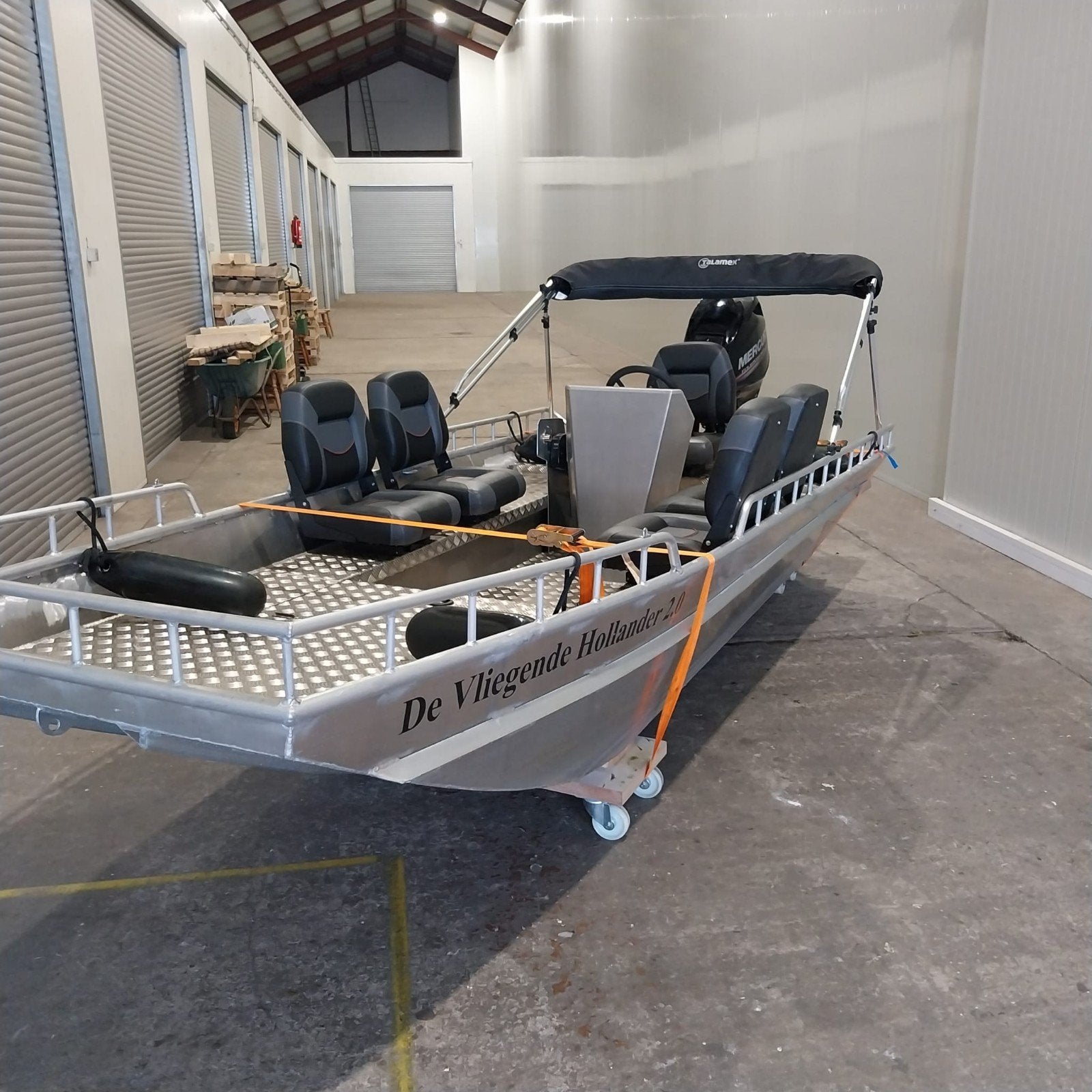 Aluminium Jon Boat 400 met 25 pk Mercury motor (2024/2020), Buitenboordmotor, Aluminium, Ophalen of Verzenden, Zo goed als nieuw