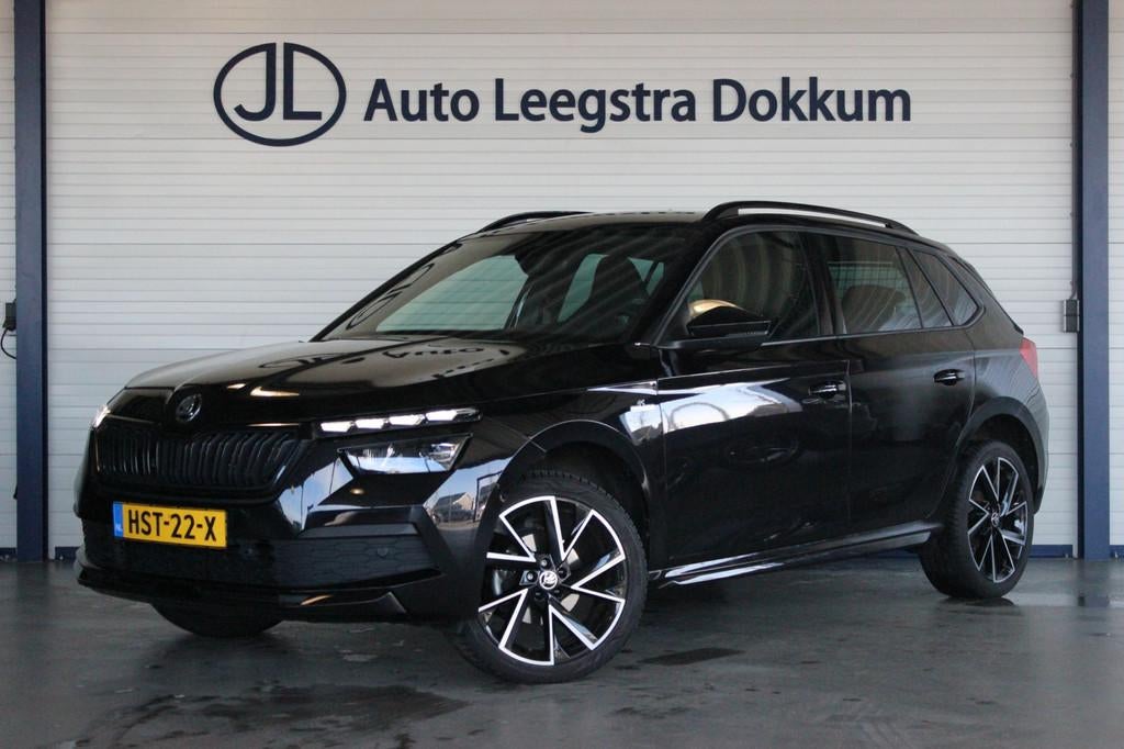 Skoda Kamiq 1.0 TSI Monte Carlo Pano | Stuur/Stoelverw. | Fu, Auto's, Gebruikt, Zwart, Bluetooth, 3 cilinders
