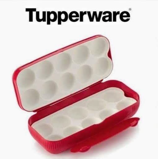 Tupperware Eierdoos, Ophalen of Verzenden, Zo goed als nieuw, Rood, Overige typen