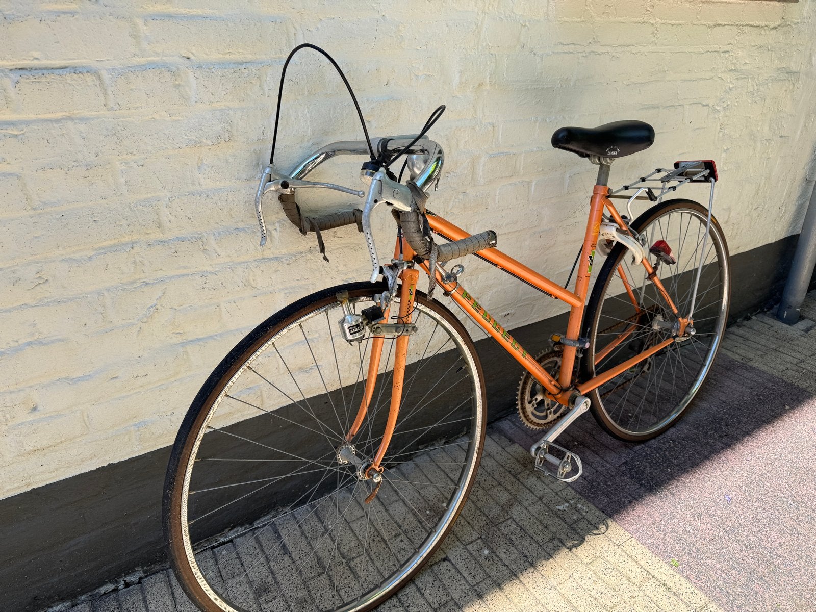 Vintage Peugeot Dames Racefiets - Klassieke Stijl, Fietsen en Brommers, Gebruikt, Staal, Velgrem, Dames