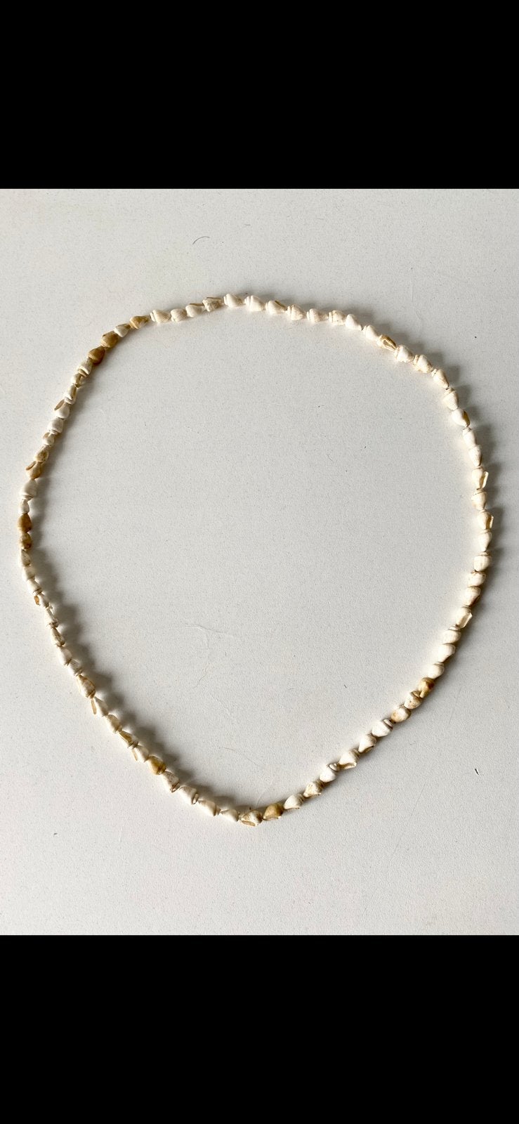 mooie JAREN ‘70 SCHELPENKETTING ‘BOHO-/IBIZA- STIJL’, Sieraden, Tassen en Uiterlijk, Ophalen of Verzenden, Zo goed als nieuw, Wit