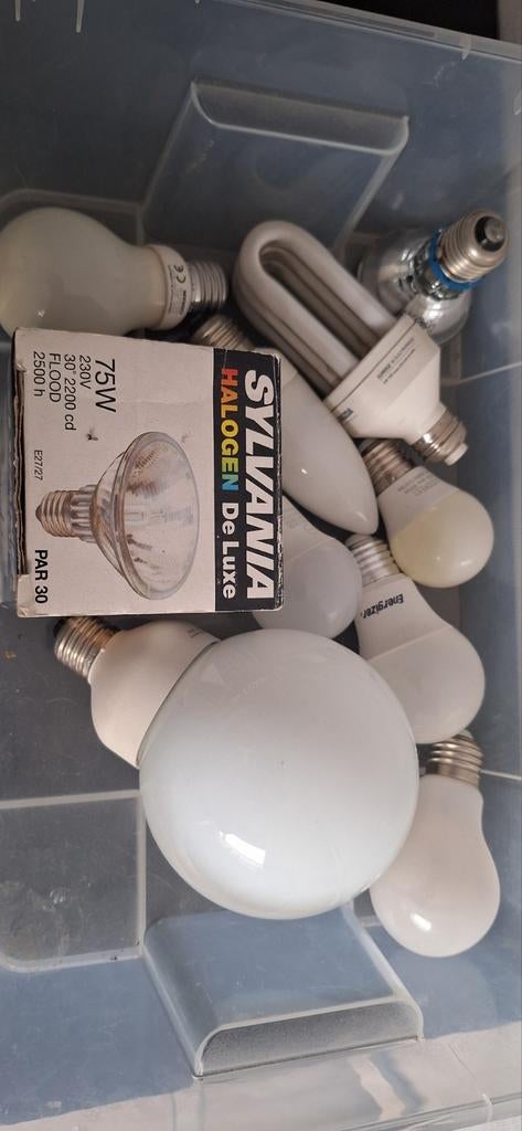 Diverse lampen bijna gratis, Gebruikt, Minder dan 30 watt, Overige typen, E27 (groot)