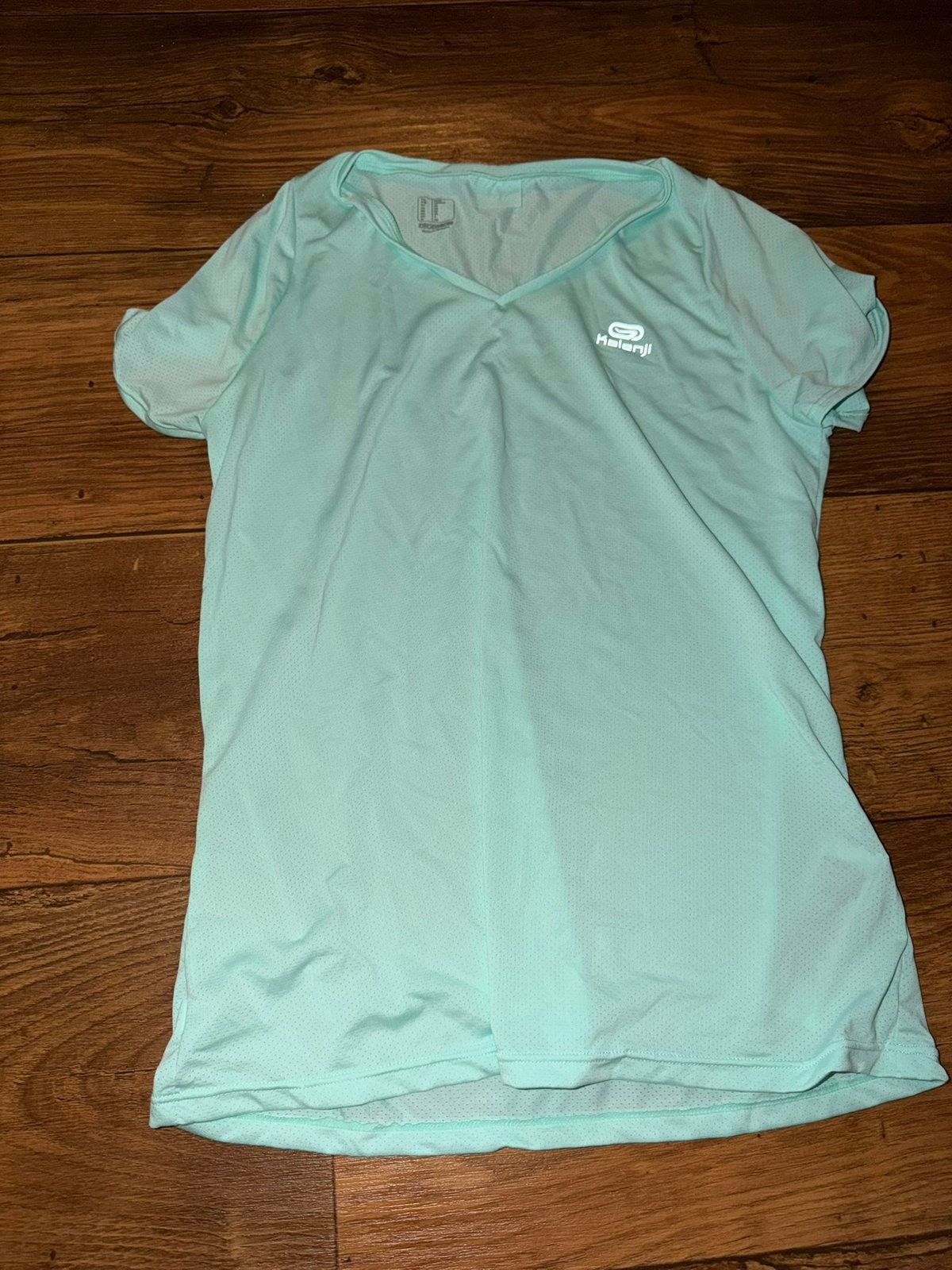Dames turqouise sportshirt van Decathlon, Kleding | Dames, Zwart, Ophalen of Verzenden, Zo goed als nieuw, Korte mouw