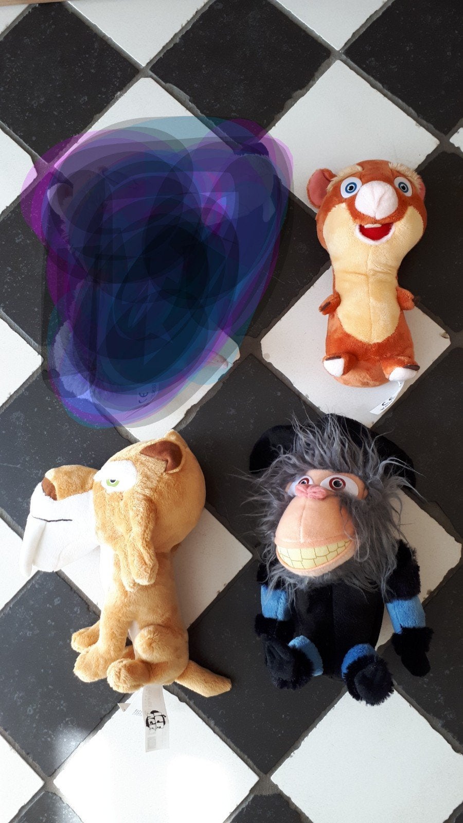 Ice Age Knuffels Pluche - 3 Stuks - Nieuw! €3,50 p stuk, Overige merken, Overige karakters, Overige typen, Nieuw