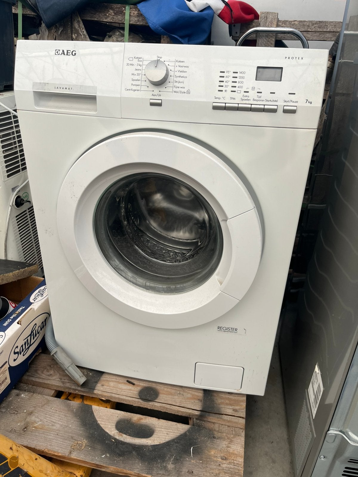 AEG wasmachine, Witgoed en Apparatuur, Wasmachines, Ophalen, Zo goed als nieuw, 85 tot 90 cm, 1200 tot 1600 toeren