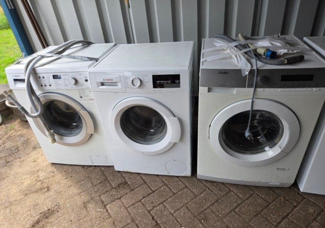 3 oudere werkende wasmachines komen uit woningontruiming, Ophalen of Verzenden, Gebruikt, 1200 tot 1600 toeren