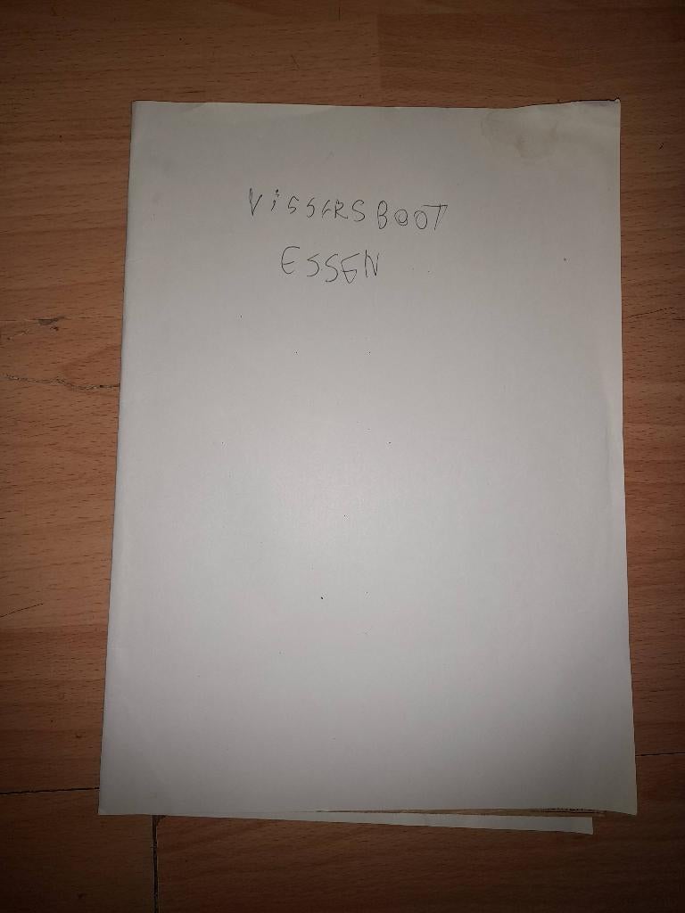 Bouwtekening van de Vissers boot. Essen, Hobby en Vrije tijd, Modelbouw | Boten en Schepen, Zo goed als nieuw, Overige merken