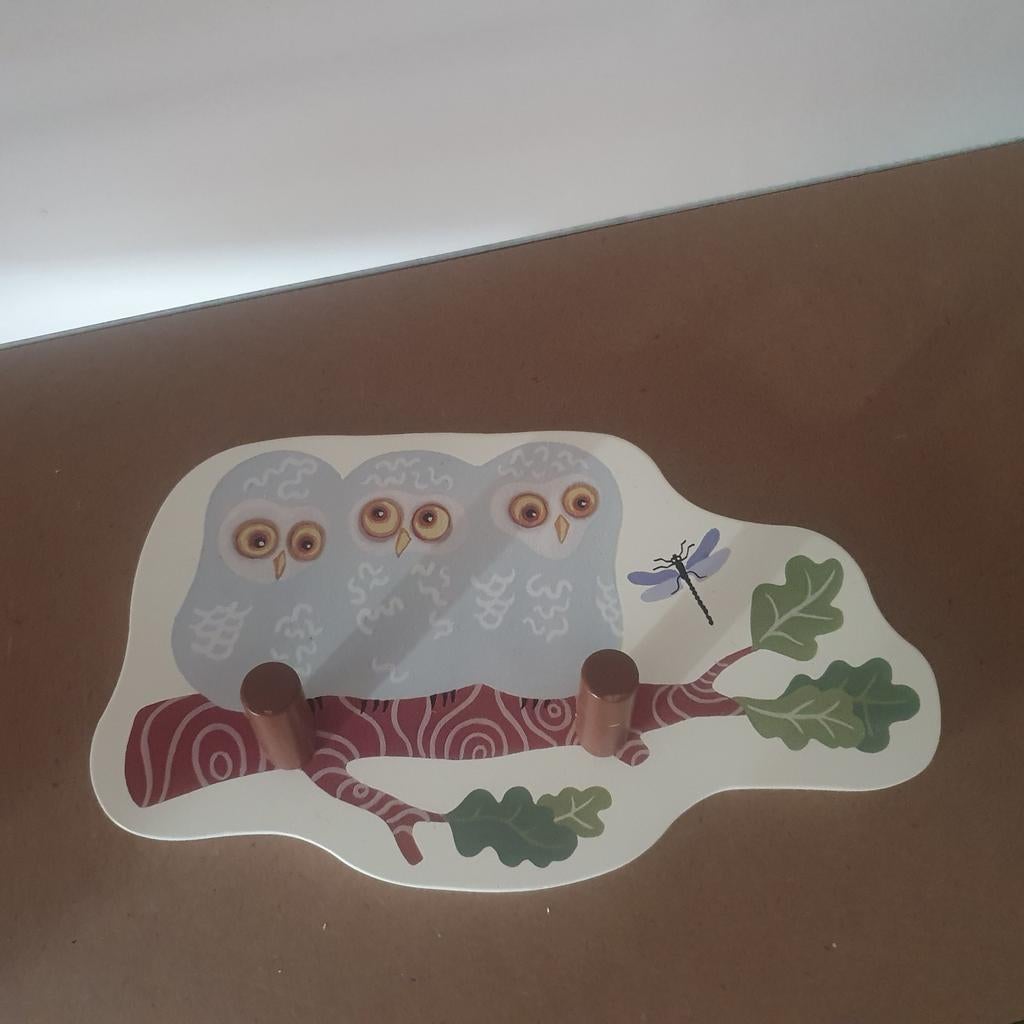 Leuke uilen kapstok voor kinderkamer, Ophalen of Verzenden, Gebruikt, Kapstokje