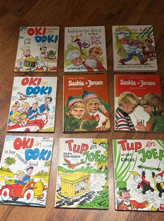 Vintage Kinderboeken Collectie: Oki en Doki, Saskia en Jeroe, Ophalen of Verzenden, Gelezen, Fictie algemeen