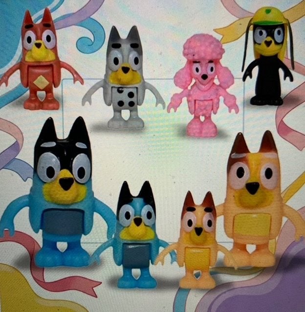 Nieuwe set met 8 Bluey poppetjes / figuren, Ophalen of Verzenden, Nieuw