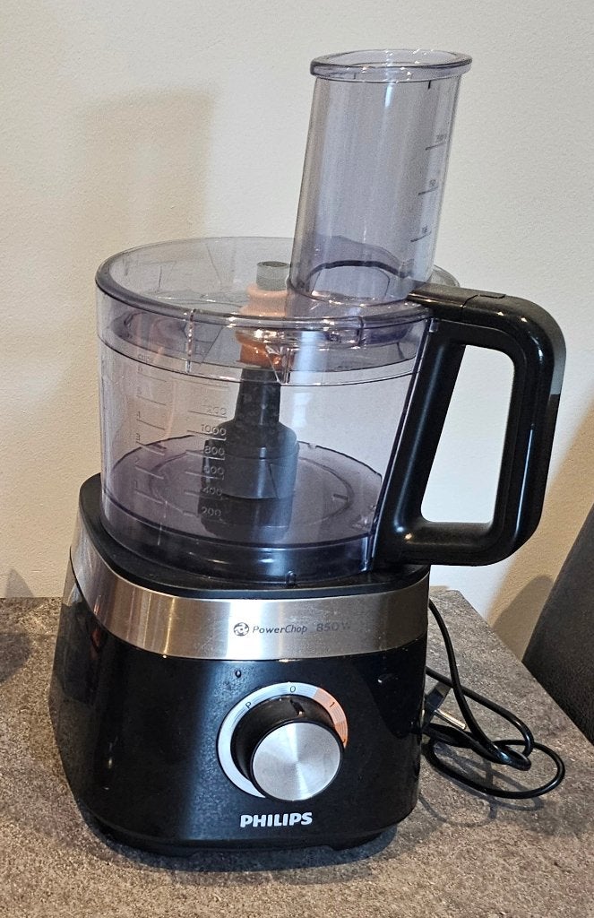 Compacte keukenmachine Philips, Ophalen, 1 tot 2 liter, 3 snelheden of meer, Zo goed als nieuw