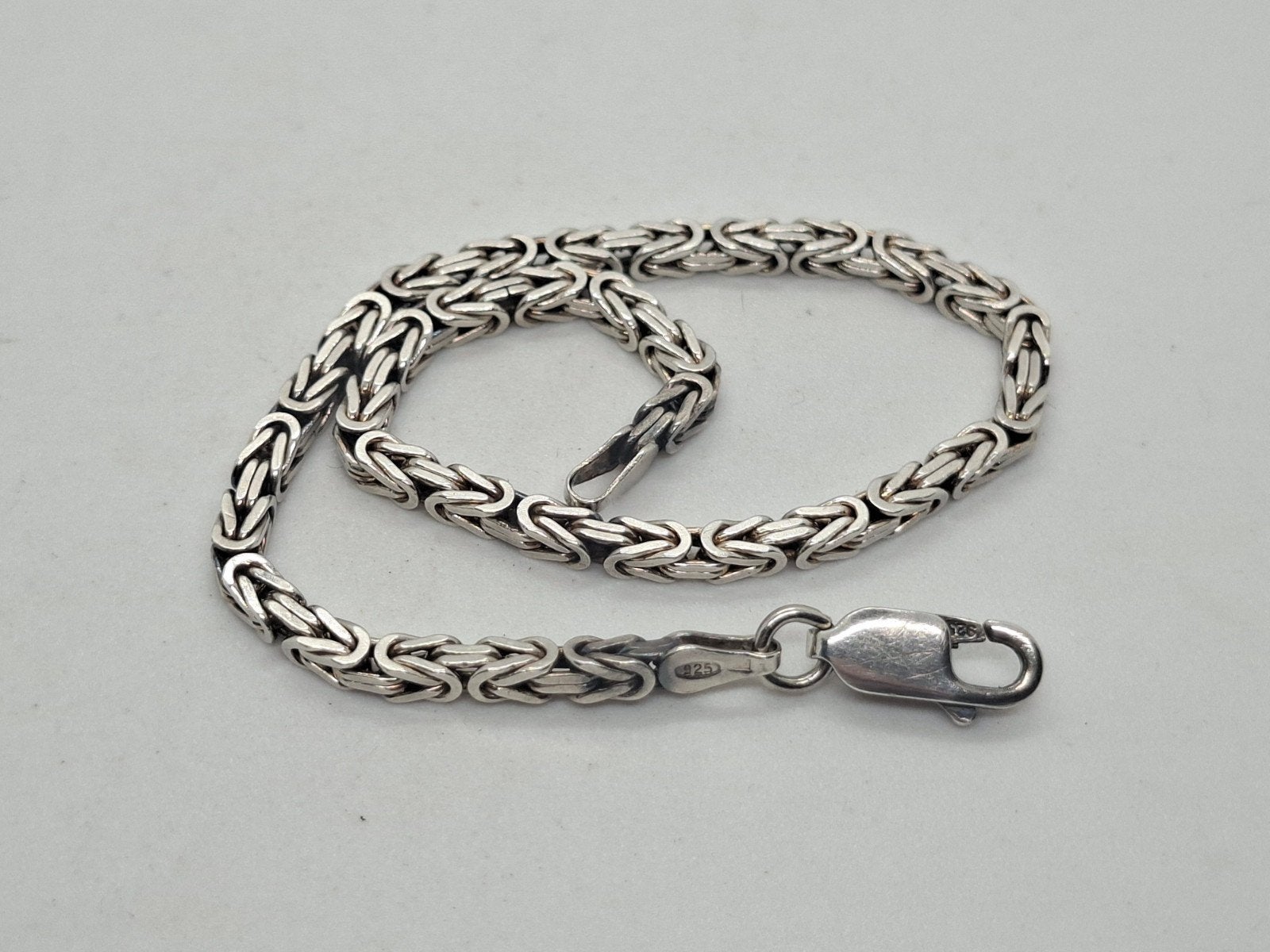 Zilveren Koningsschakel Armband 925 - binnenomtrek17,8 cm, Ophalen of Verzenden, Zilver, Zilver