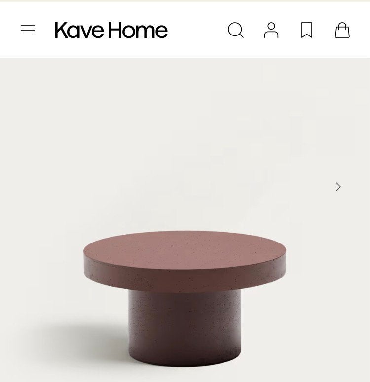 Kave Home Aiguablava ronde salontafel Ø90 cm, Ophalen, Zo goed als nieuw, Overige materialen