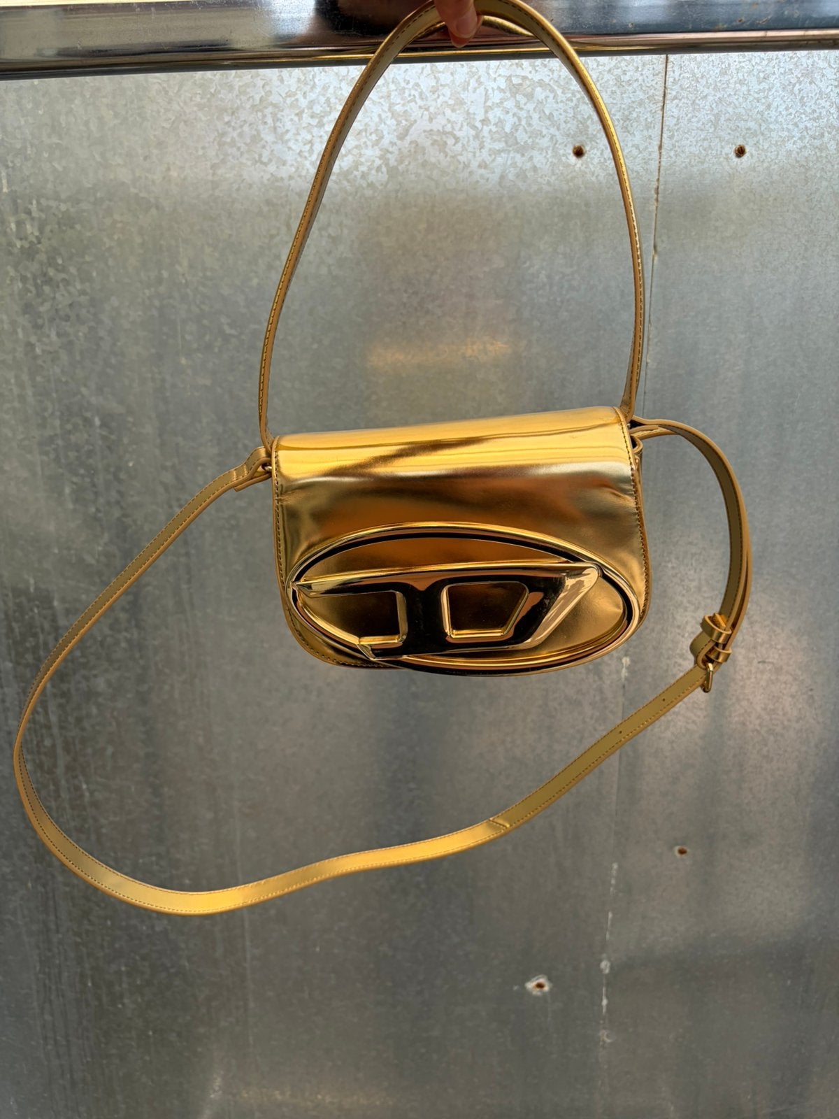 Diesel bag tas crossbody goud d, Ophalen of Verzenden, Gebruikt, Schoudertasje