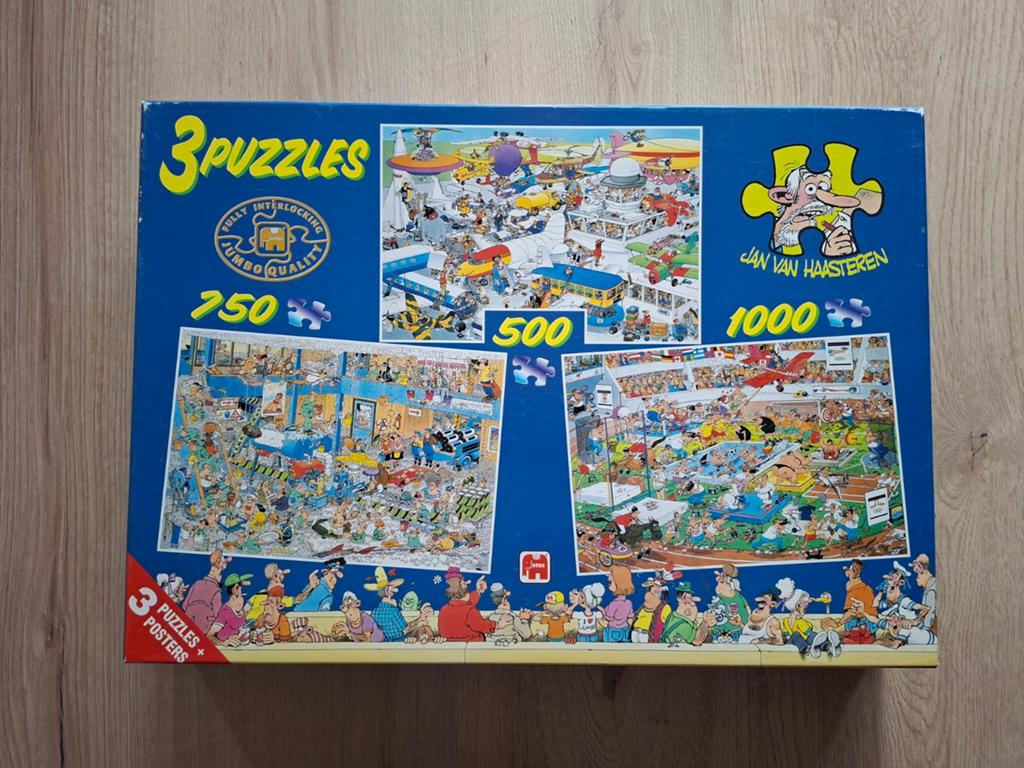 Jan van Haasteren puzzel posters, Hobby en Vrije tijd, Denksport en Puzzels, Ophalen of Verzenden, Meer dan 1500 stukjes, Zo goed als nieuw
