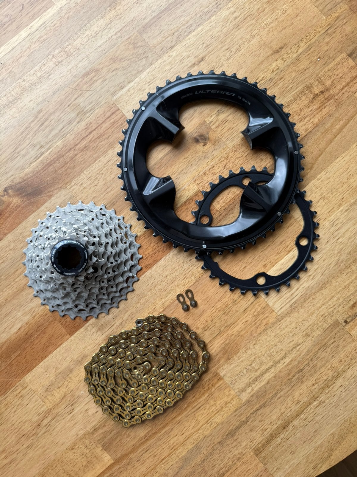 Klimverzet Ultegra 11 speed - 50/34 x 11/32 + ketting, Ophalen of Verzenden, Zo goed als nieuw, Derailleur of Ketting, Aluminium