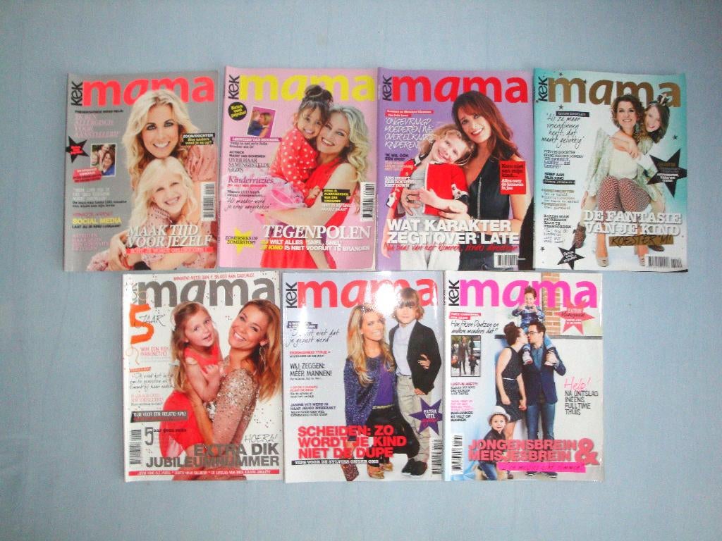 Zeven keer Kek Mama tijdschrift 2012-2013-2014, Ophalen of Verzenden, Gelezen, Damesbladen