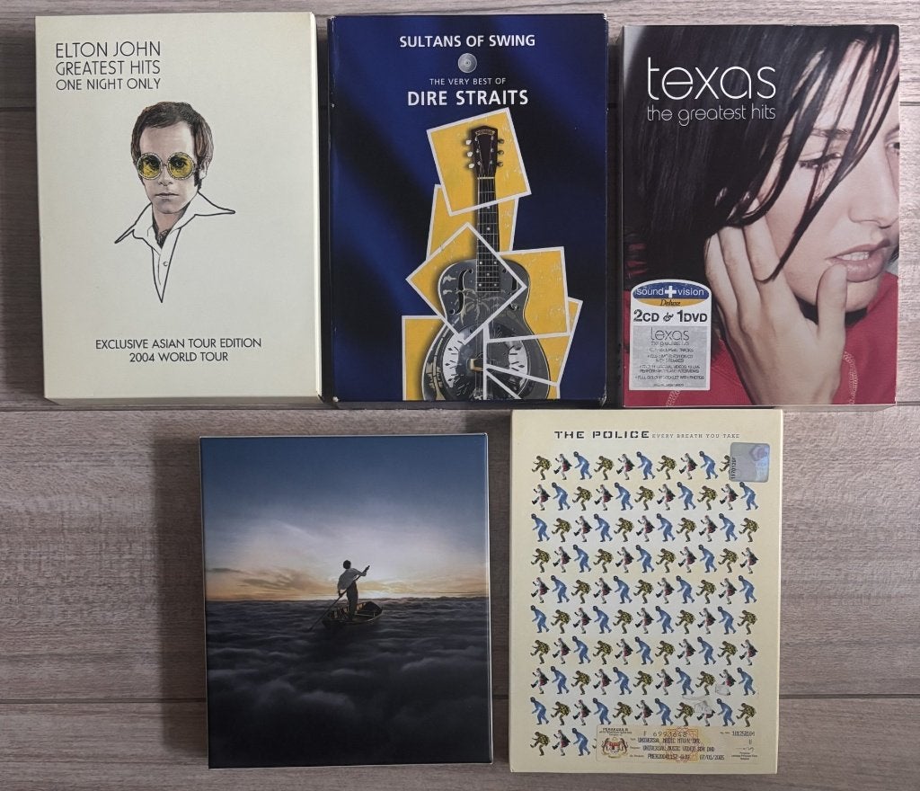 Div CD/DVD boxen 4, Police, Elton J, Dire Straits, Texas, Ophalen of Verzenden, Zo goed als nieuw, Rock, Boxset