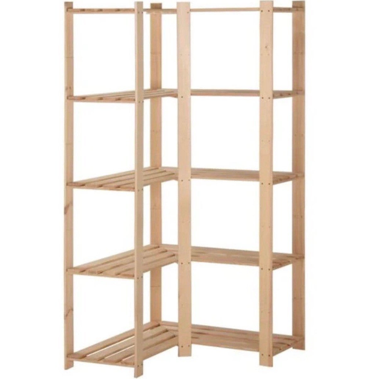 vidaXL Hoekopbergrek 5-laags 82,5x82,5x170 cm massief grenen, Ophalen, Nieuw