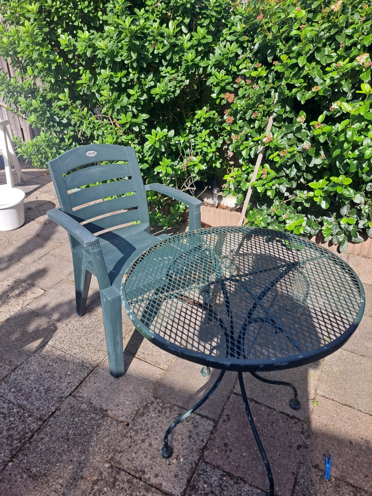 tuinstoel met tafeltje, Overige materialen, Gebruikt, Stoel, Ophalen