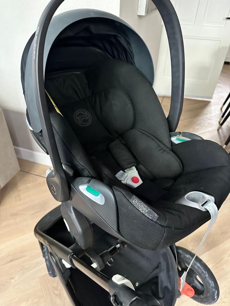 Stokke Trailz kinderwagen met Cybex autostoel, Gebruikt, Luchtbanden, Combiwagen, Ophalen