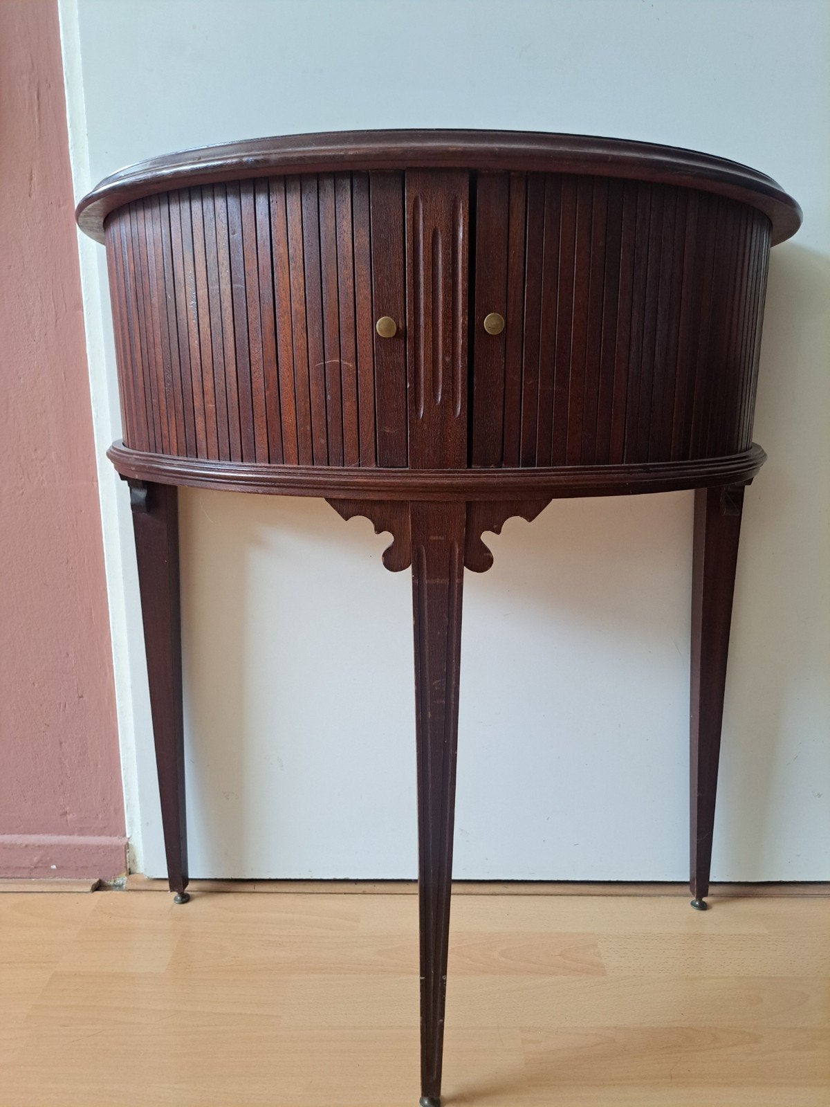 Vintage Halfrond Kastje met Rolluikdeurtjes, Ophalen