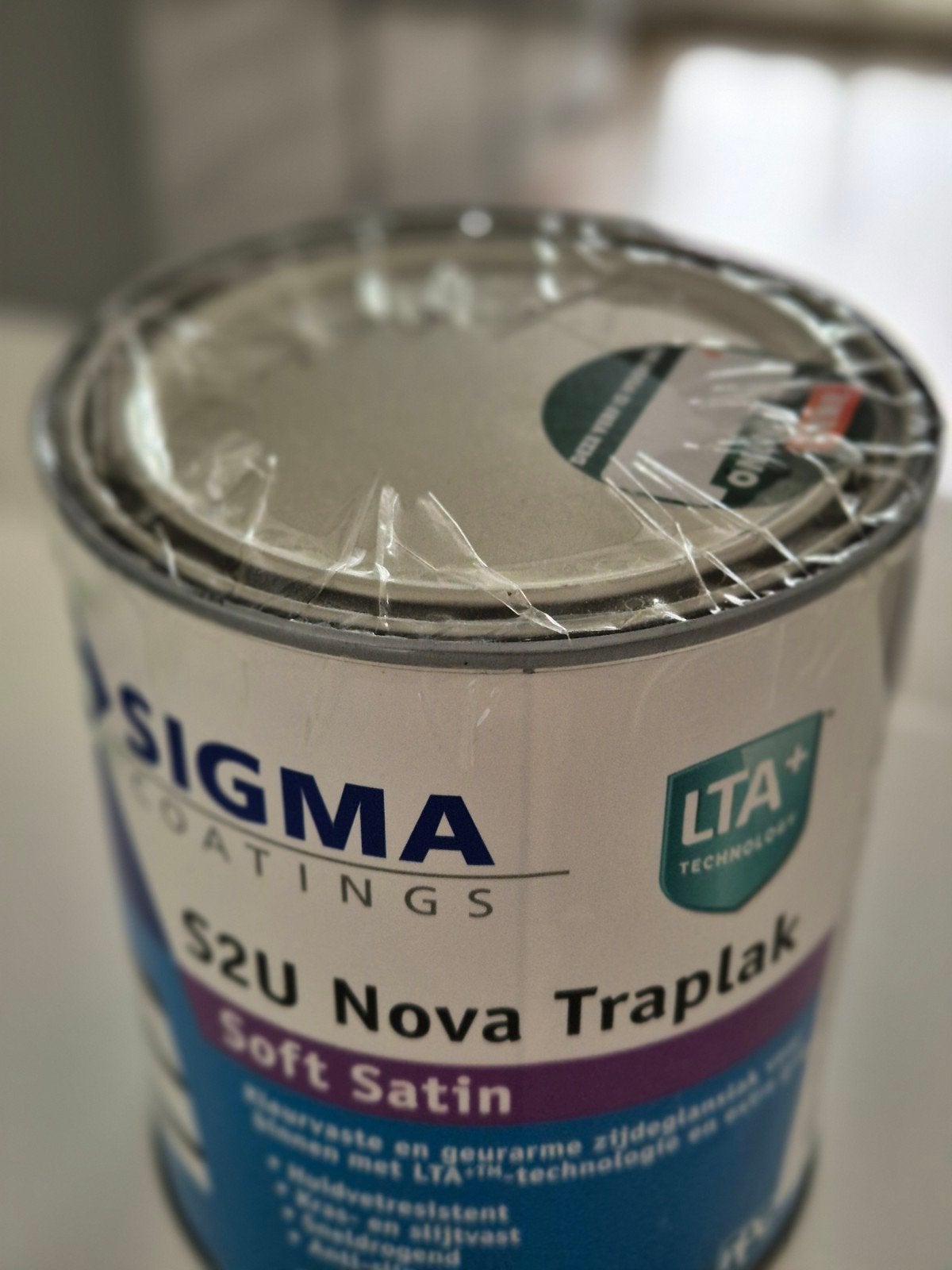 Sigma S2U Nova Traplak Soft Satin - 1L, Wit, Nieuw, Ophalen of Verzenden, Lak
