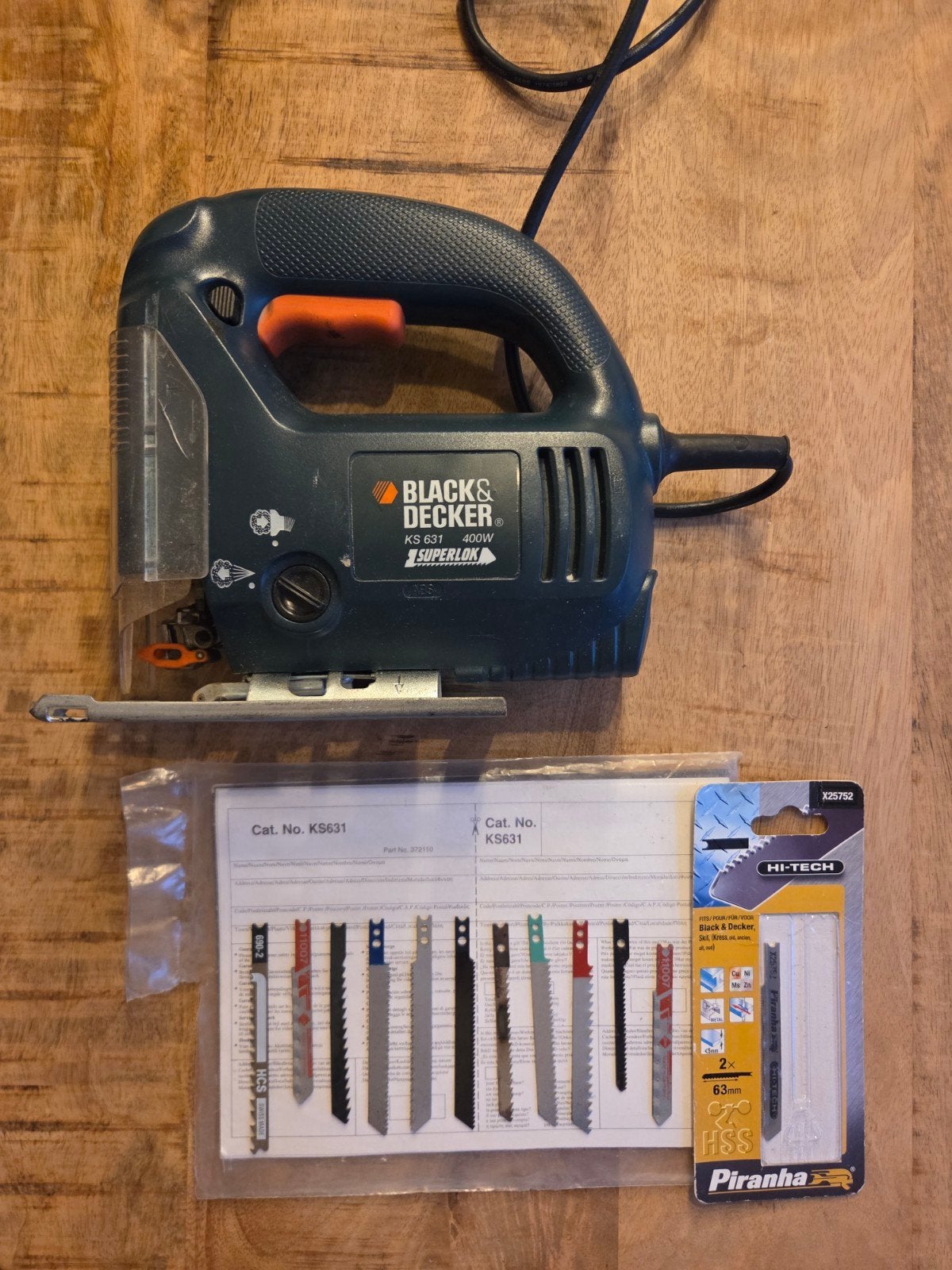 Black en Decker Decoupeerzaag incl zaadjes, Gebruikt, Decoupeerzaag, Ophalen of Verzenden, 30 tot 70 mm
