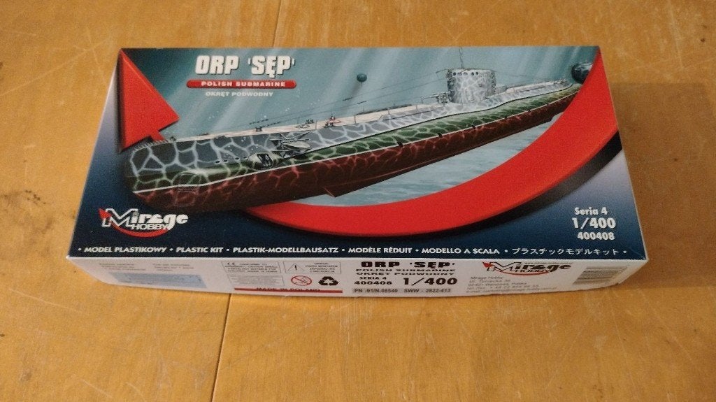 Mirage-Hobby 400408 orp-sep Polish submarine -1:400, Ophalen of Verzenden, Nieuw, 1:144 of kleiner