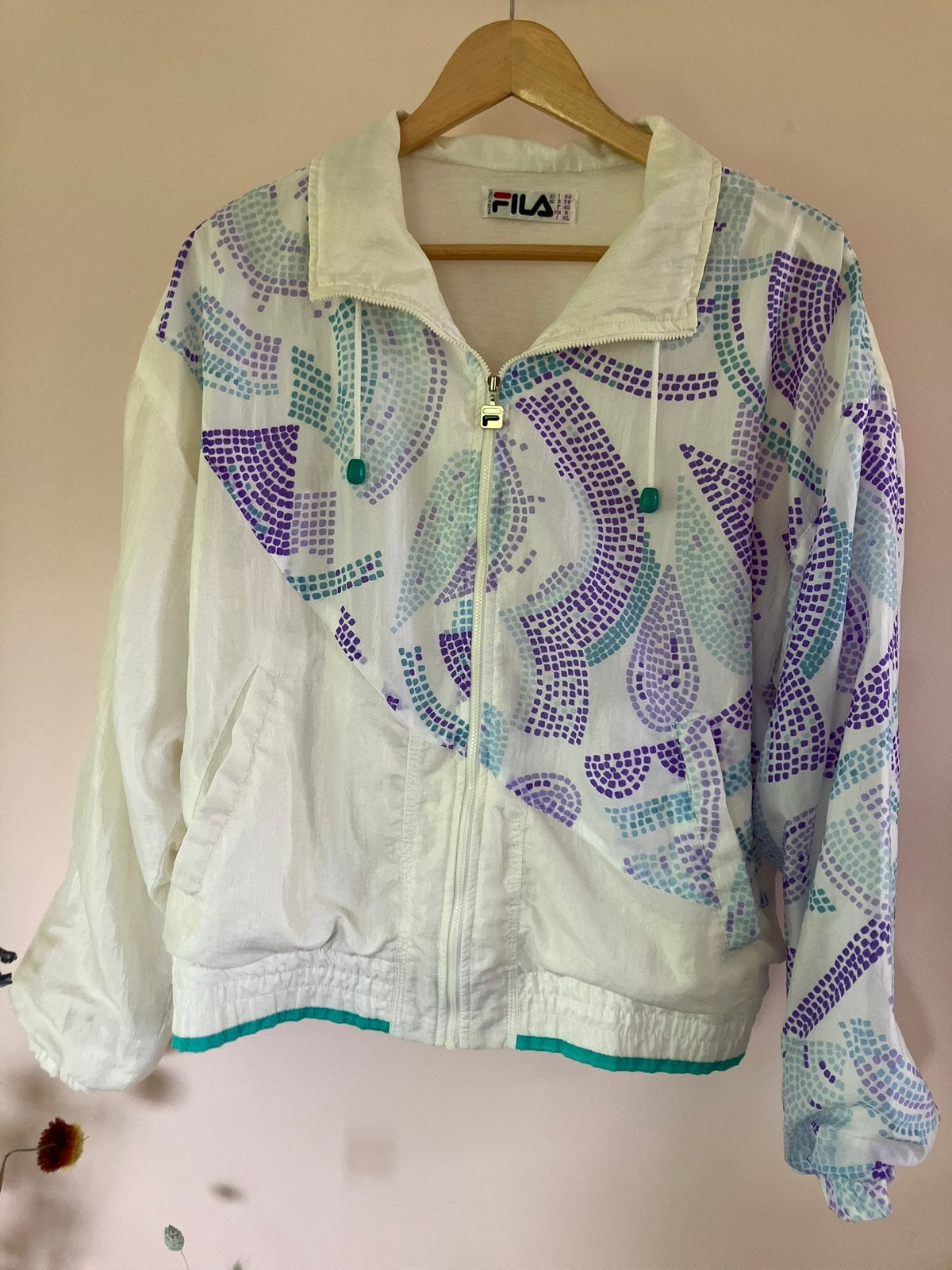 Vintage Fila windjack maat 42, Ophalen of Verzenden, Zo goed als nieuw, Maat 42/44 (L), Meerkleurig