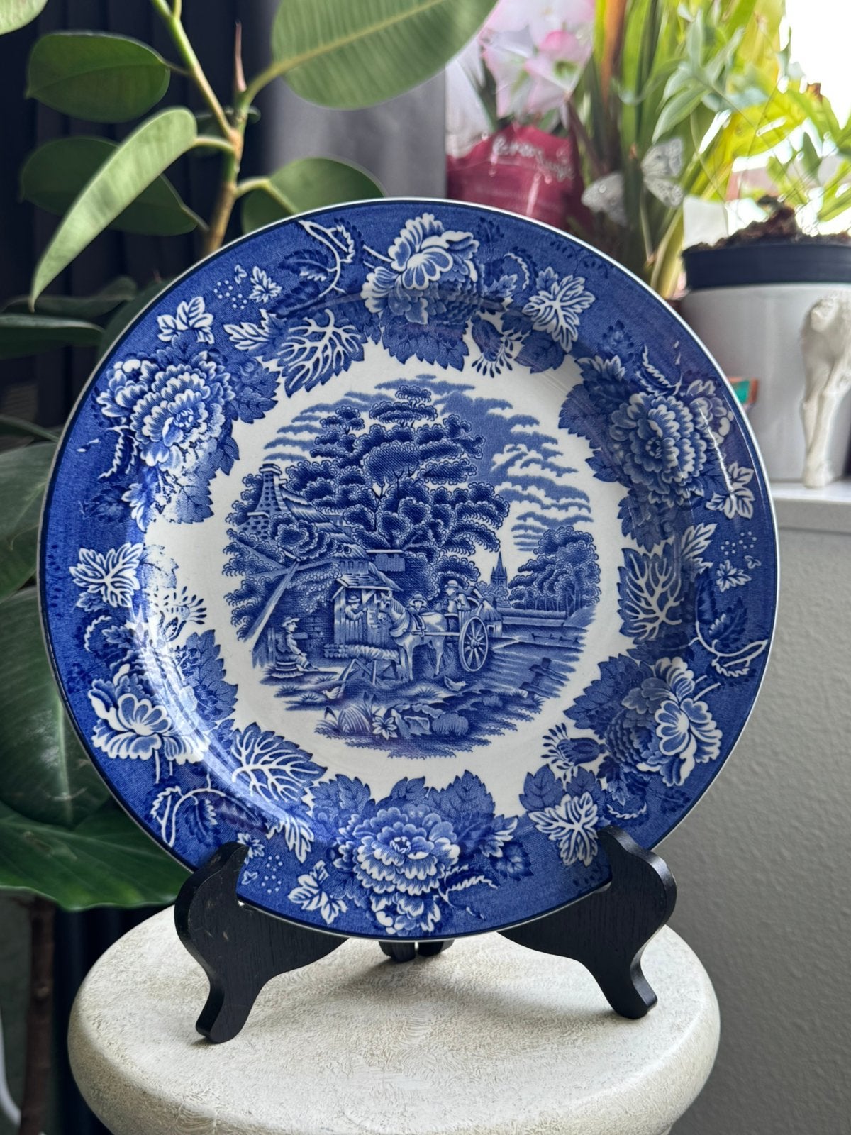 Woods Ware Enoch.  Wood & Sons  English Plate horse and cart, Antiek en Kunst, Verzenden