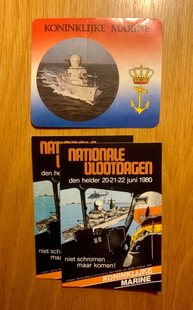 Koninklijke Marine Stickers - Nationale Vlootdagen 1980