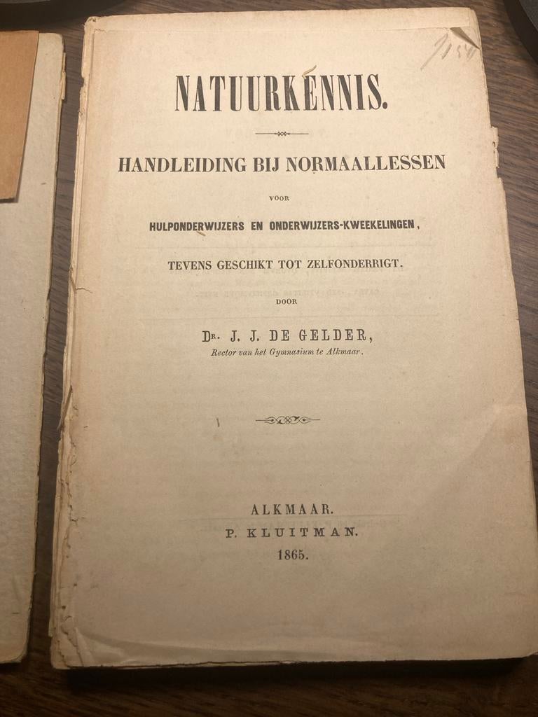 Natuurkennis Handleiding bij Normaallessen 1865, Ophalen of Verzenden