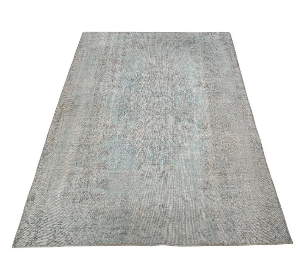 Vintage handmade Konya tapijt washed medallion 156x222cm, Huis en Inrichting, Stoffering | Tapijten en Kleden, Gebruikt, Vintage, Modern, Bohemian