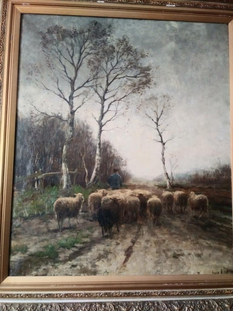 Fedor van Kregten schilderij 118x 100, Ophalen of Verzenden