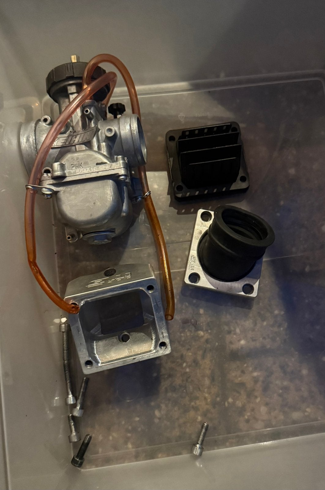 Wb Inlaatset 180cc vforce 4 en keihin airstriker 35pwk, Motoren, Ophalen