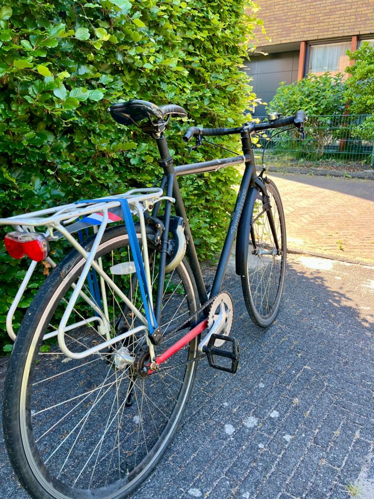 Single speed/ fixie fiets, Gebruikt, Velgrem, 53 tot 57 cm, Ophalen