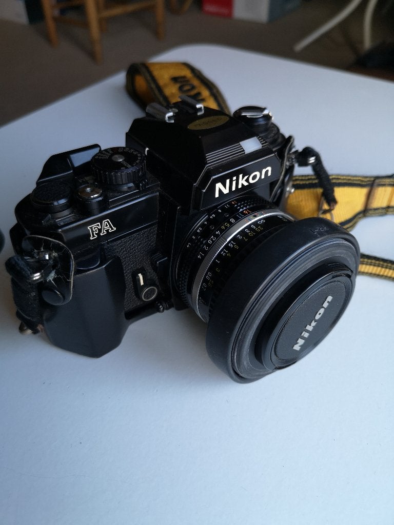 Nikon FA spiegelreflexcamera 600,-, Ophalen, Gebruikt, Spiegelreflex, Nikon