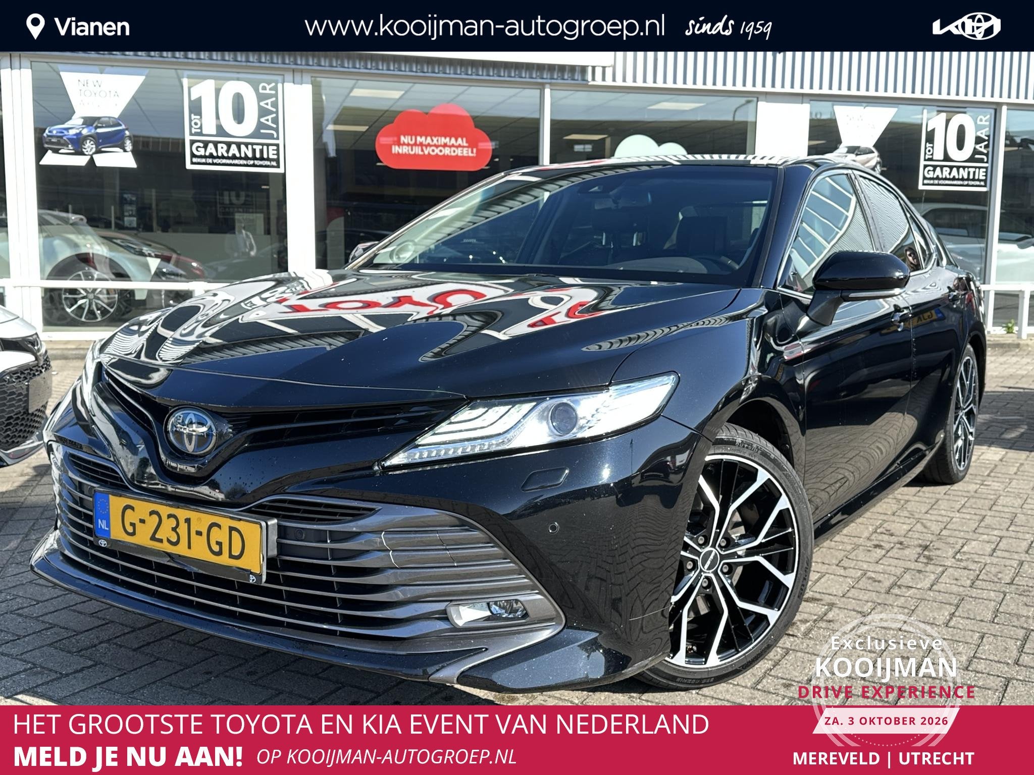 Toyota Camry 2.5 Hybrid Premium STOELVERWARMING, ZEER LUXE!, Auto's, Gebruikt, Euro 6, 4 cilinders, 2487 cc