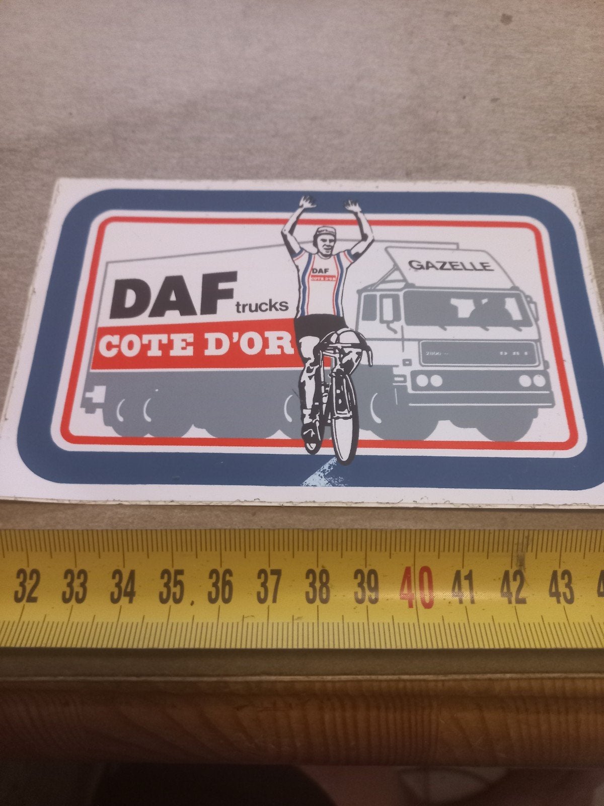 Vintage DAF Trucks Gazelle Cote d'Or Sticker, Ophalen of Verzenden, Gebruikt