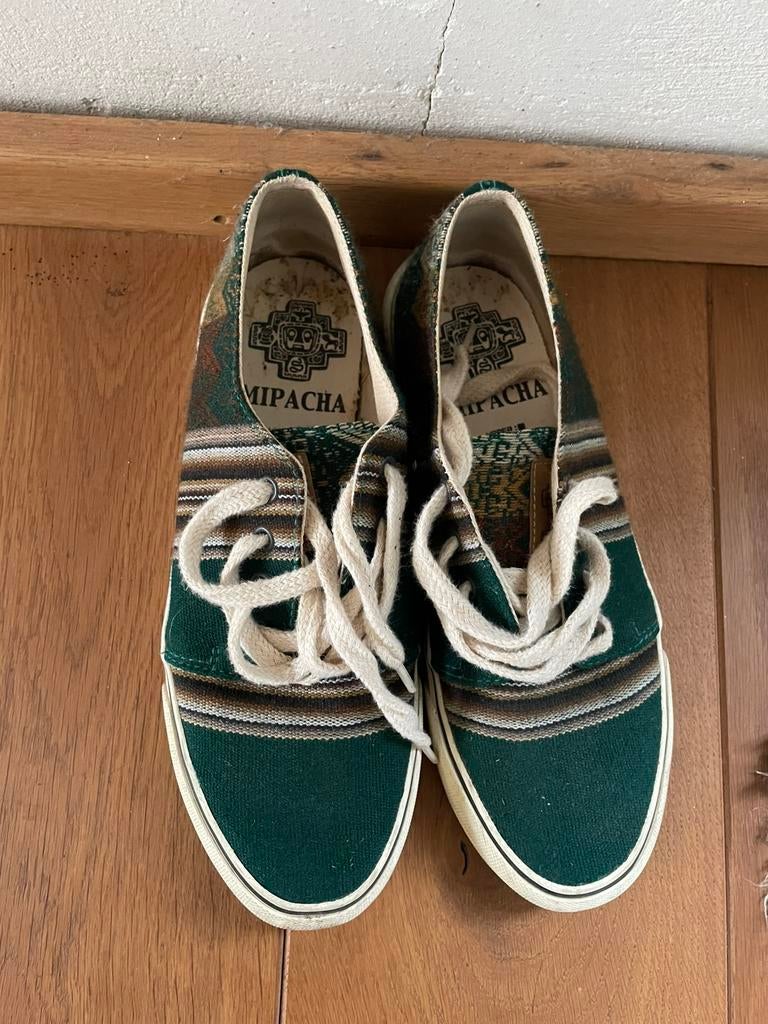 Groene Mipacha sneakers/ gympen mt 40, Ophalen of Verzenden, Groen, Sneakers of Gympen, Zo goed als nieuw
