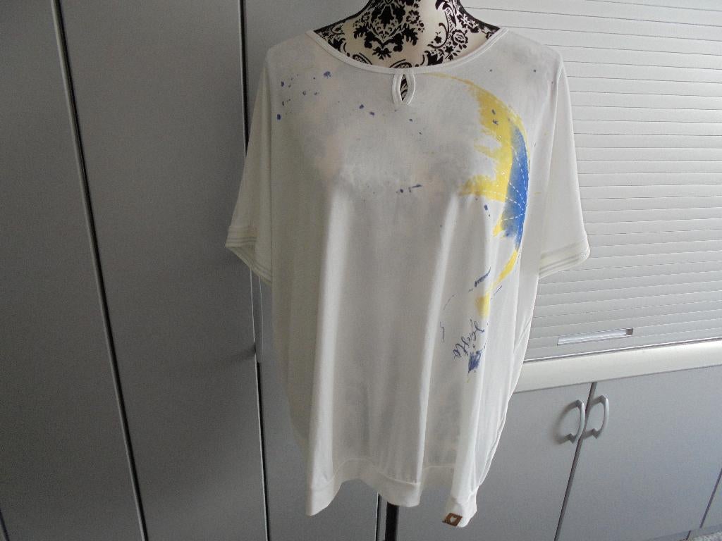 Wit shirt S`questo maat 50, Wit, Squesto, Gedragen, Shirt of Top