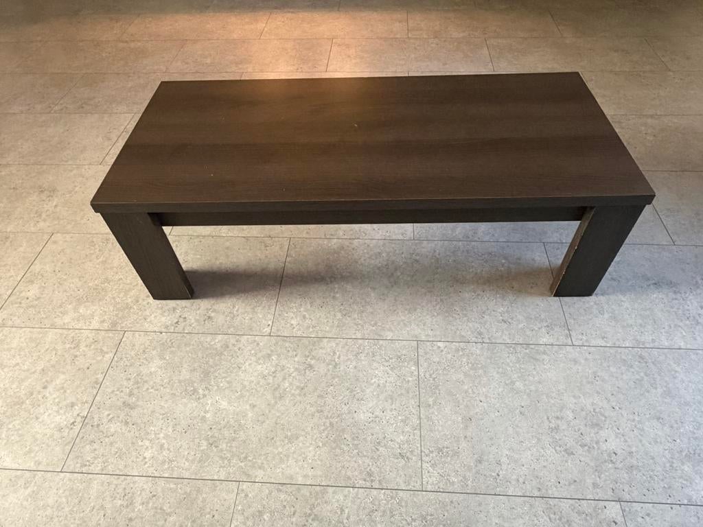 Salontafel grijs/bruin, Ophalen, Gebruikt, 100 tot 150 cm, 50 tot 100 cm