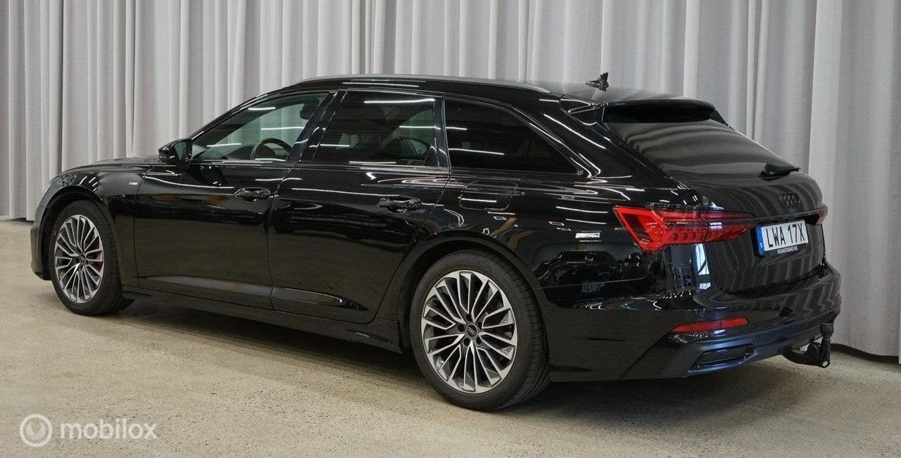 Audi A6 Avant 55 TFSI e quattro S Line Competition trekhaak, Auto's, Automaat, Gebruikt, 4 cilinders, Zwart