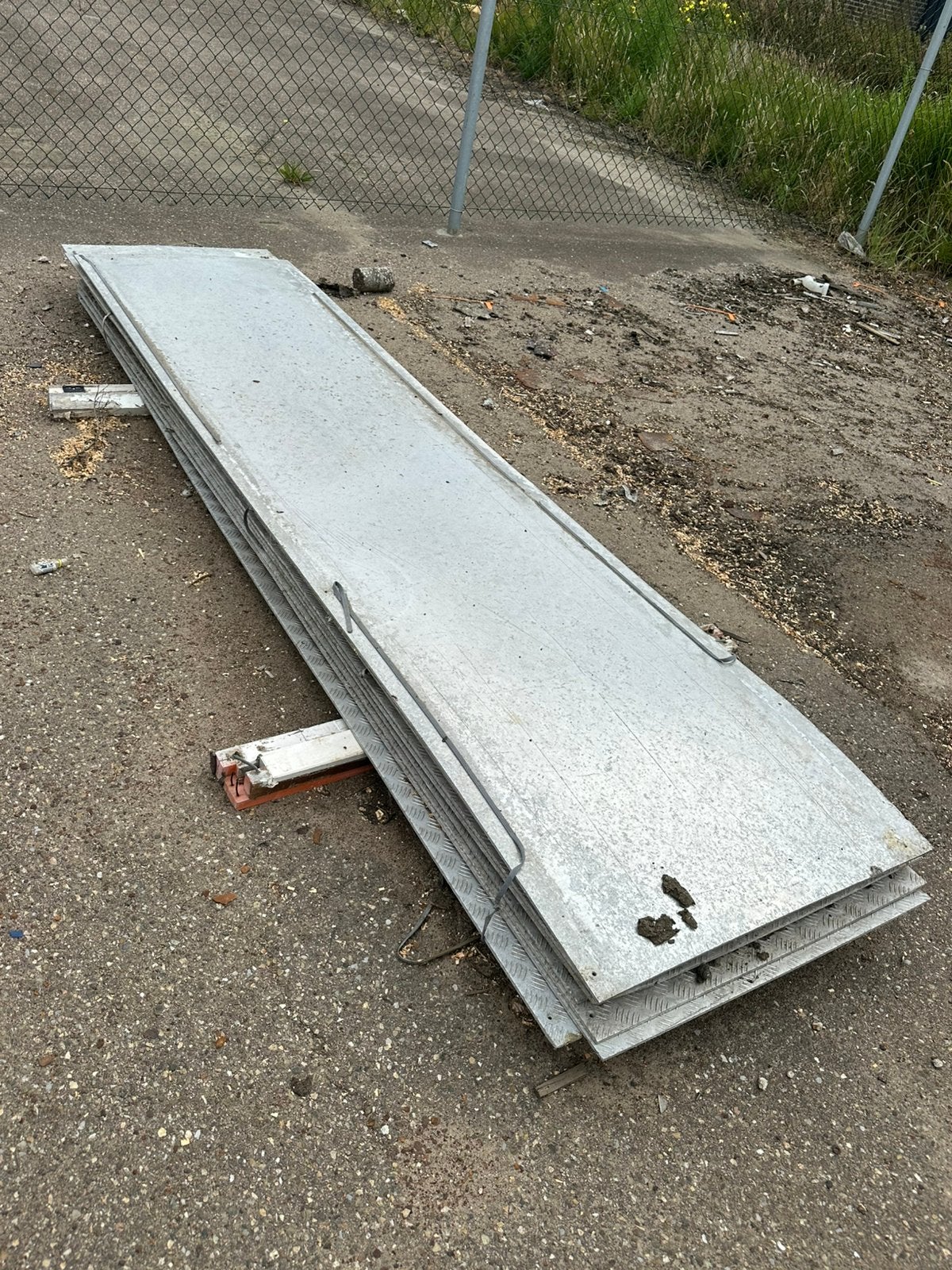10 Traanplaten 300 x 75 x 1, Tuin en Terras, Windwijzers en Windmolens, Ophalen