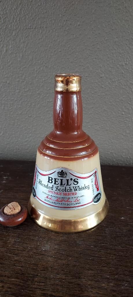 BELLS whisky flesje, klein, leeg, Ophalen of Verzenden, Zo goed als nieuw, Verpakking
