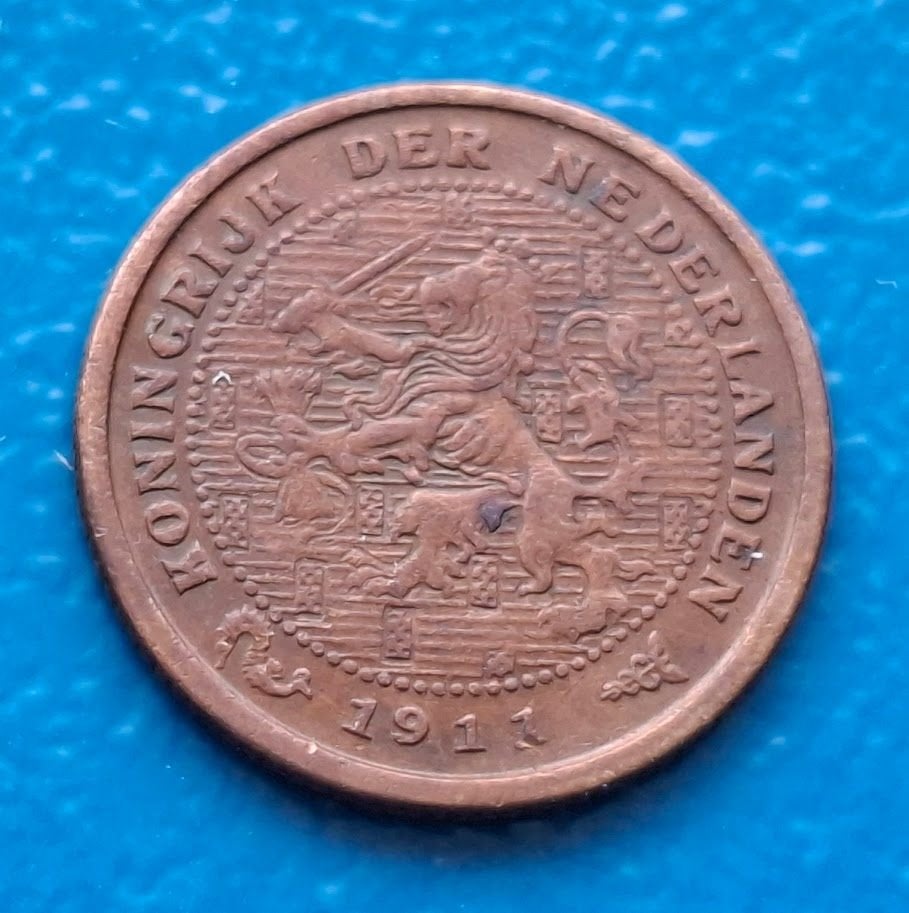 1/2 Cent 1911 - Wilhelmina, Postzegels en Munten, Verzenden, Koningin Wilhelmina, Overige waardes, Losse munt
