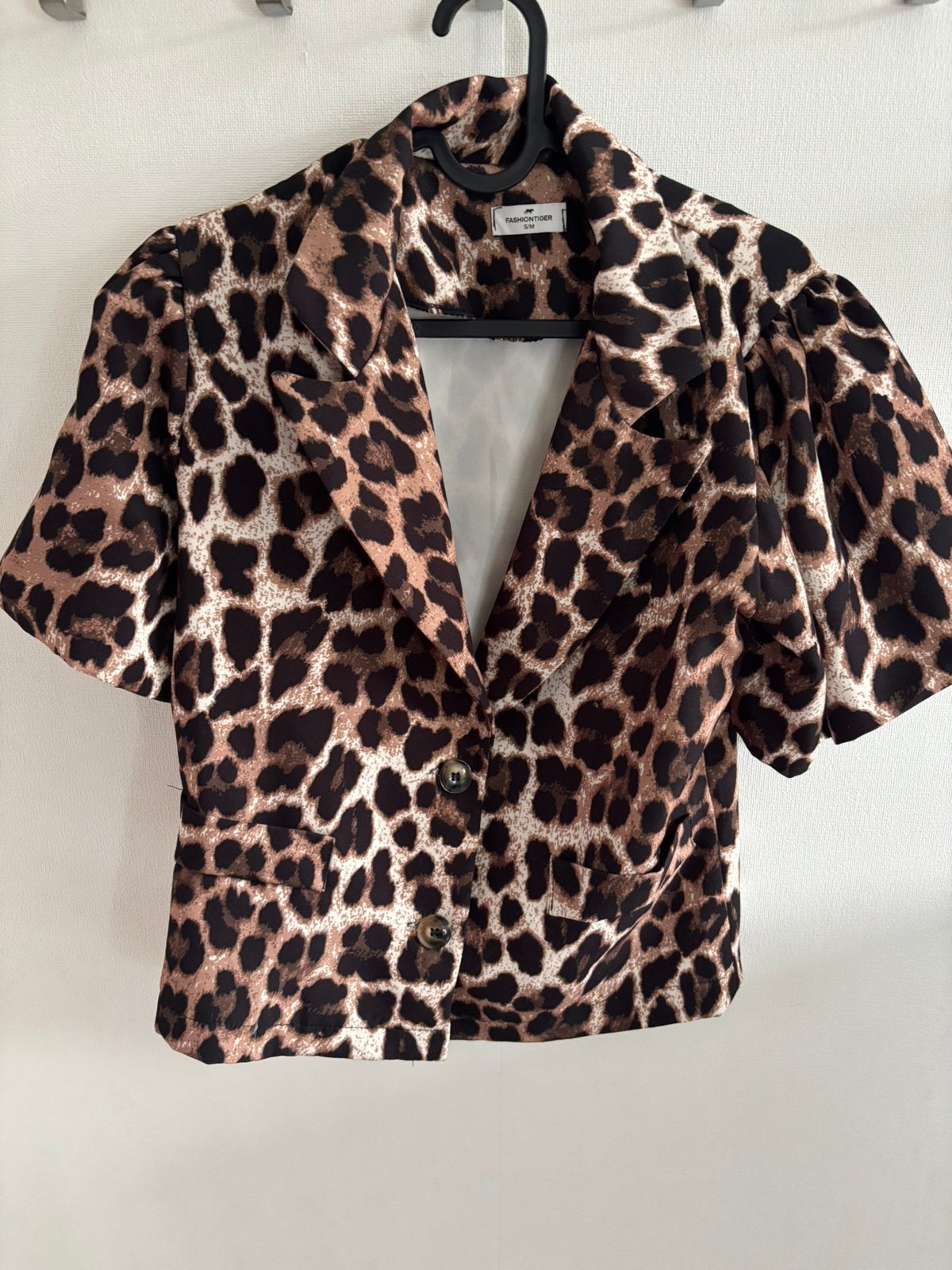 Panter blazer, Kleding | Dames, Bruin, Ophalen of Verzenden, Zo goed als nieuw, Korte mouw