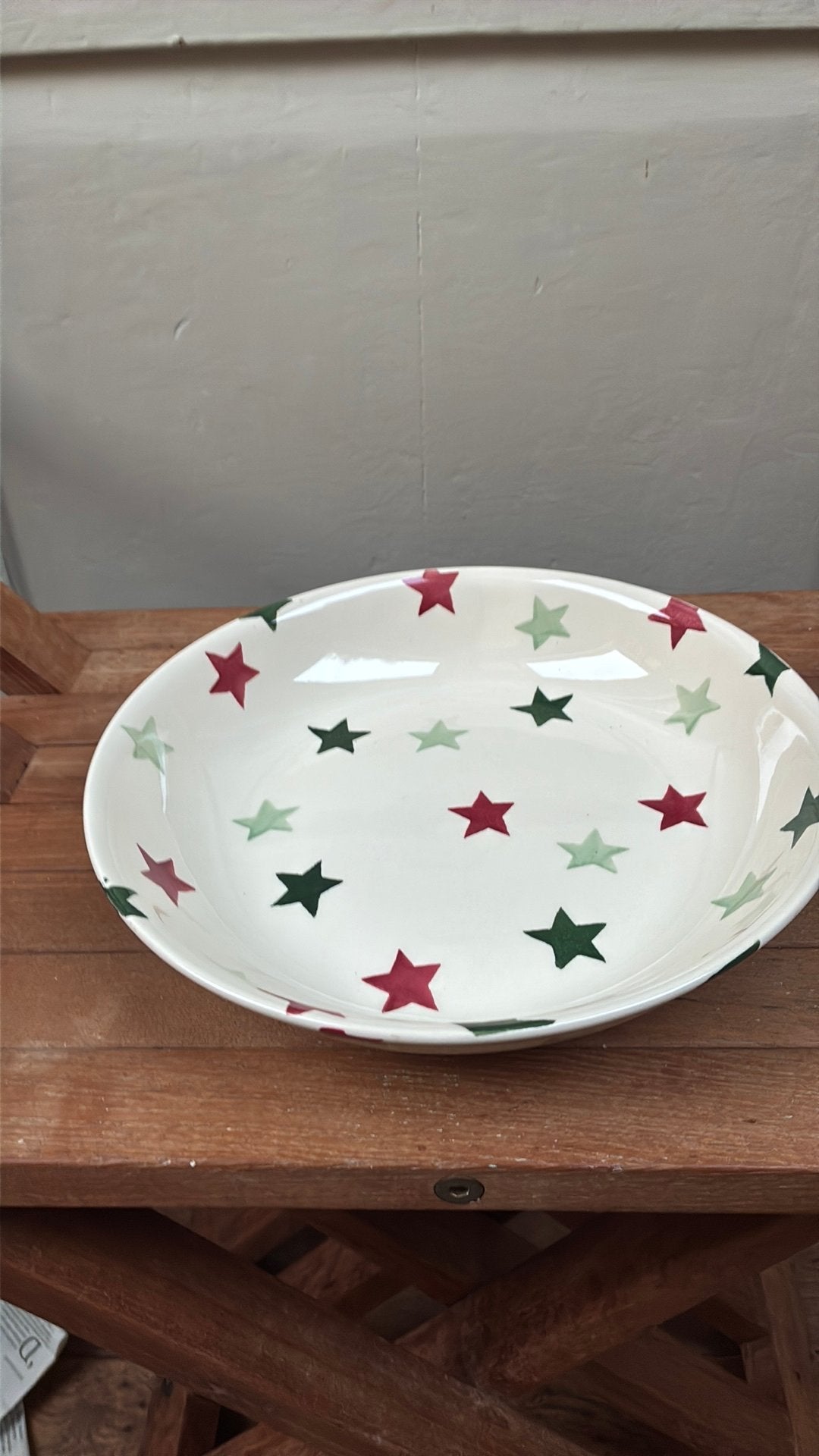 Emma Bridgewater Xmas stars pastabowl, Nieuw, Ophalen of Verzenden, Schaal of Schalen, Emma Bridgewater